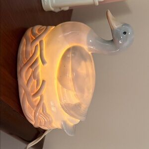 Ceramic duck nightlight. 5-/2” x 3-1/2”